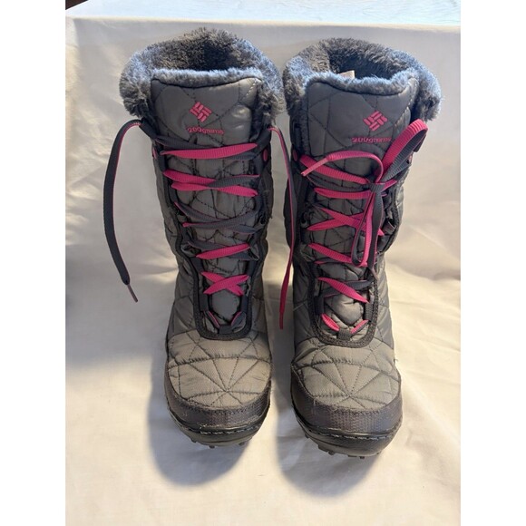 Columbia Minx Mid II Omni-Heat Snow Winter Boots Kids Size 5 EU 37 Waterproof - Picture 4 of 12